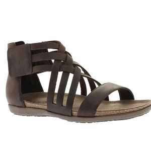NAOT Women's 'Marita Crazy Horse' Brown Leather Gladiator Sandals Size 41